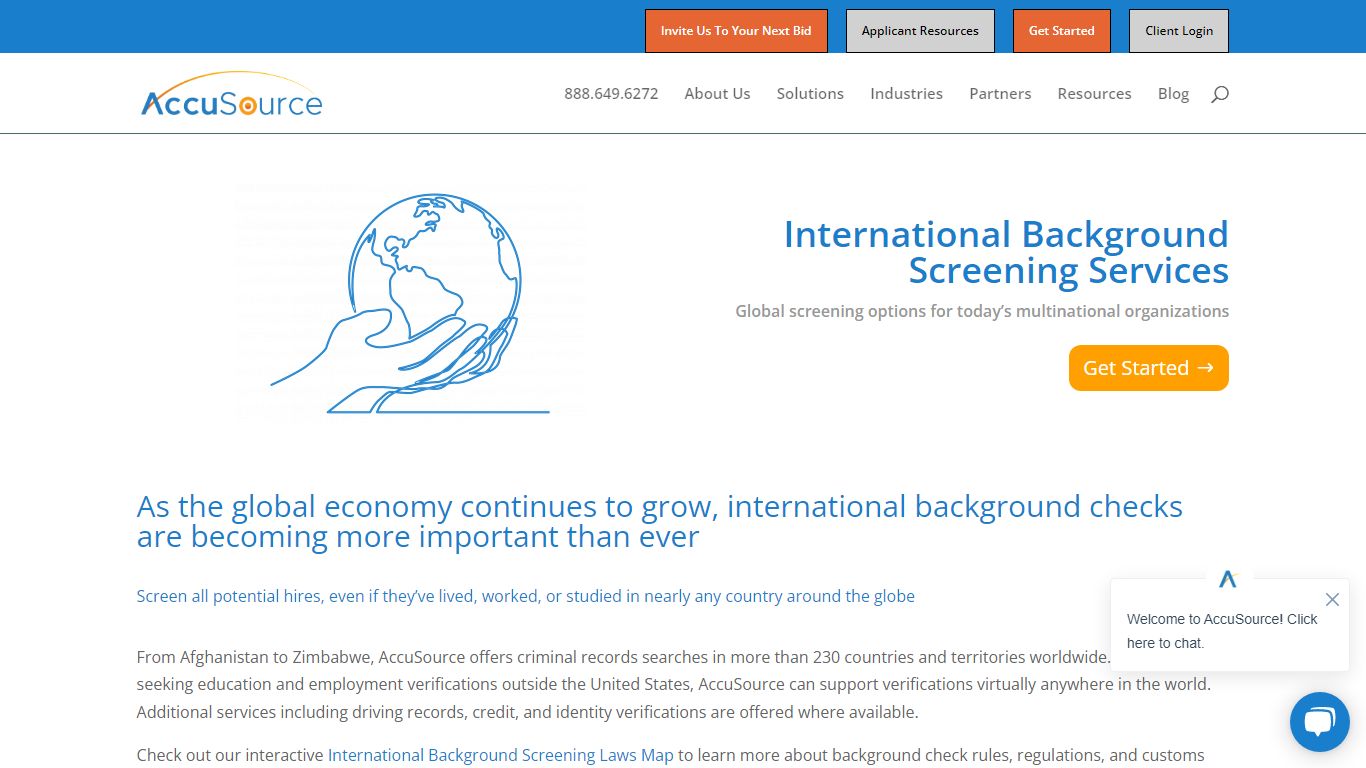 Global Screening, International Background Checks - AccuSource, Inc.